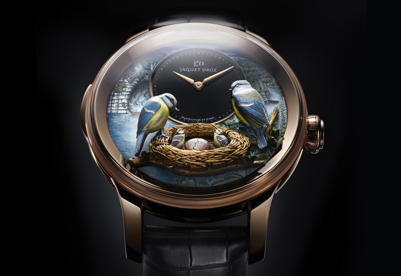 Jaquet droz bird repeater front